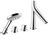 Hansgrohe Axor Starck Organic Set Di Miscelatori Da Bagno A 4 Fori Per Bordo Vasca Cromo