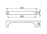 Maniglia Keuco Edition 11 300 Mm Cromata - 11107010000