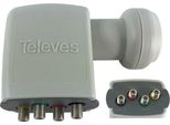 Televes Quattro Lnb, Feed 40 Mm, Per Il Collegamento Di Multiswitch