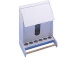 Mangiatoia Per Canarini In Plastica Nobby 25 Cm - 2 Scomparti, Capacità 2,1 Kg Bianco