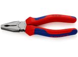 Pinze Combinate Knipex, Testa Lucida, Manici Con Impugnatura Multicomponente Bicolore - 03 02 160 Sb
