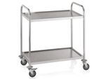 Carrello Di Servizio In Acciaio Inox, 2 Ripiani