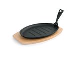 Padella Di Servizio In Ghisa (Ovale). 29X18Cm (Dimensioni In Cm)