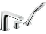 Hansgrohe Metris Miscelatore 3 Fori Per Vasca Da Bagno Set Prefabbricato Cromo Installazione Bordo Vasca