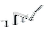 Hansgrohe Metris Miscelatore 4 Fori Per Vasca Da Bagno Set Prefabbricato Cromo Installazione Bordo Vasca