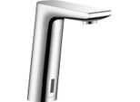 Hansgrohe Metris S Mitigeur éLectronique De Lavabo Avec PréRéGlage De La TempéRature Avec Raccordement Au RéSeau 230 V Avec Raccordement Au RéSeau 230 V, Saillie 128 Mm, 31103000, 31103000