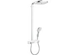 Hansgrohe Showerpipe Raindance Select Weiss / Chrom Mit Kopfbrause Raindance E Air 3Jet 300Mm