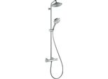 Hansgrohe Showerpipe Raindance Select Wanne Chrom Kopfbrause Raindance Air 1Jet 240Mm