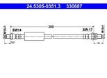 Tubo Freno Ate 24.5305-0351.3