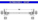 Ate Tubo Freno, Asse Posteriore, Sinistro 83.7858-0165.3