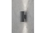 Konstsmide Monza Up & Down Alluminio Laccato Antracite, Vetro Trasparente, Riflettore 7907-370