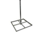 Supporto Per Balcone Televes, 4 Piastre In Calcestruzzo, 40X4, Zincato A Caldo, Tubo Ø 48 Mm, 100 Cm