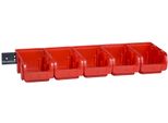 Allit 457046 Allit Profiplus >C< Set Di Contenitori Aperti 2/6, Rosso