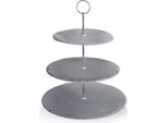 EtagèRe A Tre Livelli, Altezza 34 Cm, Ø 30 Cm