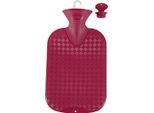 Borsa Dell'acqua Calda Fashy Liscia Da 2 Litri Al Mirtillo Rosso