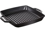 Staub Padella Per Grigliare Con 2 Manici In Ghisa 28X28Cm Nero