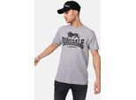 Maglietta Uomo Regular Fit Logo Marl Grey M Lonsdale