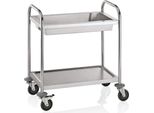 Carrello Di Servizio / Carrello Di Sgombero, Acciaio Inox, 1 Vassoio / Ripiano, 70X47X81 Cm