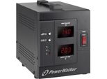 Powerwalker Avr 1500/SIV - Regolazione Automatica Della Tensione - Ac 230 V - 1200 Watt - 1500 Va - Connessioni Di Uscita: 2 - Nero