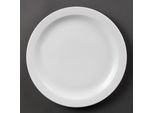 Piatto Olympia In Whiteware Con Bordo Stretto 28Cm (6 Pezzi)