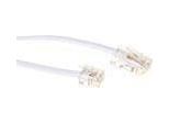 Act Cavo Telefonico Piatto Bianco Da 5 Metri Con Connettori RJ11 E RJ45