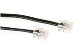 Act Cavo Telefonico Piatto Nero Da 10 Metri Con Connettori RJ11 Cavo RJ11-RJ11 Nero 10,00M (TD5510)