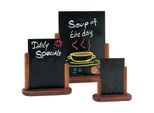 Supporto Da Tavolo Securit Elegant, Piccolo, Mogano
