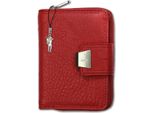 Portafoglio Da Donna In Pelle Jennifer Jones Rosso 12,5X3,5X9Cm OPJ708R