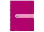Herlitz Blocco College Easy Orga To Go A4 A Scacchiera 80 Fogli Berry