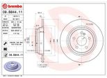 2X Disco Freno Brembo 08.B844.11 Per MERCEDES-BENZ Sl (R230) 58Mm 300Mm