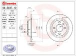 2X Disco Freno Brembo 08.5037.10 Per Saab 900 I Combi Coupé 9000 Hatchback
