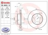 2 Pezzi Dischi Freno Brembo 09.8955.10 Daimler, Jaguar - 2 Dischi Set!