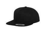 Flexfit 6007 | Classic 5 Panel Snapback Cap / Berretto / Cappello - Colore: Nero - Taglia: Unica