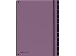 Pagna® 24129-12 Organizzatore Da Tavolo Trend - 12 Scomparti, Elastico Angolare, Viola