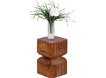 Wohnling Tavolino In Legno Massiccio Di Sheesham 30 X 30 Cm Tavolo Da Soggiorno WL1.562