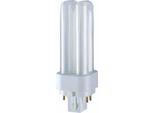Osram Lampada Fluorescente Compatta Dulux D/E 13 Watt G24Q 1 Bianco Caldo (Eek A)