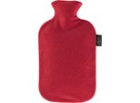 Fashy Copertura In Pile Della Borsa Dell'acqua Calda, 2 Litri, Mirtillo Rosso