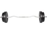 Vidaxl Set Di Manubri Con Barra Per Curl E Piastre Di Peso 30 Kg