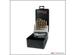 Punte Elicoidali HSS-E Assortimento Di Punte Cobalto Rettificate, 25 Pezzi Con Gambo Cilindrico