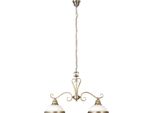 Rabalux 2757 Lampadario 2 Spot Elisett, E27, Bronzo-Argento, Classico, 62Cm