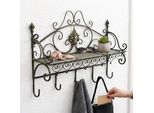 Dandibo Appendiabiti Da Parete In Metallo Con Ripiano 60 Cm Malega Ganci Per Cappotti 12205 Appendiabiti Da Parete Vintage