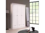Armadio Tre Ante E Tre Cassetti Landwood18 Colore Bianco