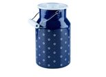Lattiera Riess Con Coperchio Blu Floreale 2 Litri