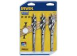 Irwin Set Di 3 Punte Per Legno Con Scanalatura Blu 20, 22, 25 Mm