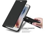 Cadorabo Custodia Per Samsung Galaxy S6 Custodia Protettiva In Nero Custodia Per Cellulare Cover Chiusura Magnetica