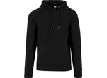 Urban Classics - Felpa Con Cappuccio Wildleder-Imitat Schwarz - M