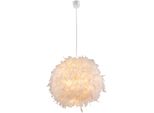Globo Lighting Lampada A Sospensione In Plastica Bianca, 1X E27