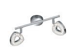 Lampada Da Soffitto Moderna A Led Integrato Tours Argento Rl R82132106