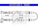 Ate Cavo Freno Di Stazionamento Posteriore Lada Niva 2121