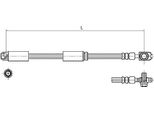 Metzger 4116227 Tubo Freno Per Audi A3 Hatchback (8L1) Tt Coupé (8N3) Tt Roadster (8N9)